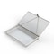 Anysizebasket Light Duty Basket: 10Lx6Wx1H, 304 SS, Hinged Lid with Thumb Clasp, No Handles, Mesh: 4 x .032 FLB-100060010-L04S - alternate 1